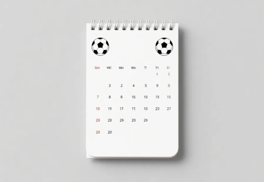 记录小组赛赛程的日历示意图